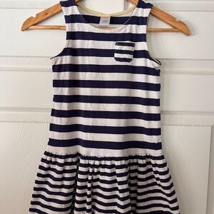 Gymboree Navy and White Striped Casual Dress